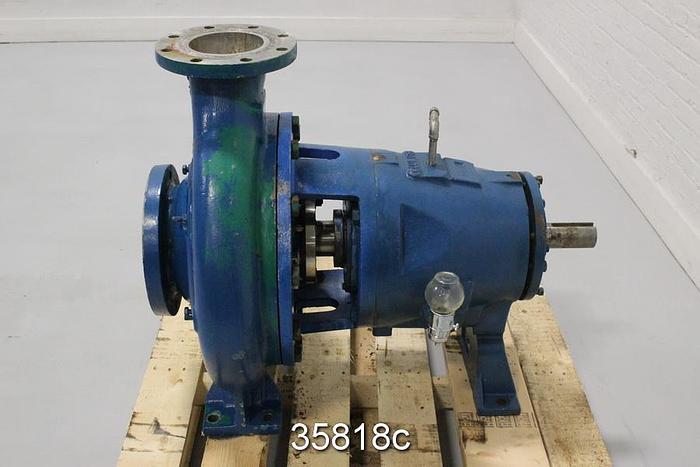 Used Goulds 3175 6x8x18 Pump, Stainless Steel, 5-Vane Impeller #35818