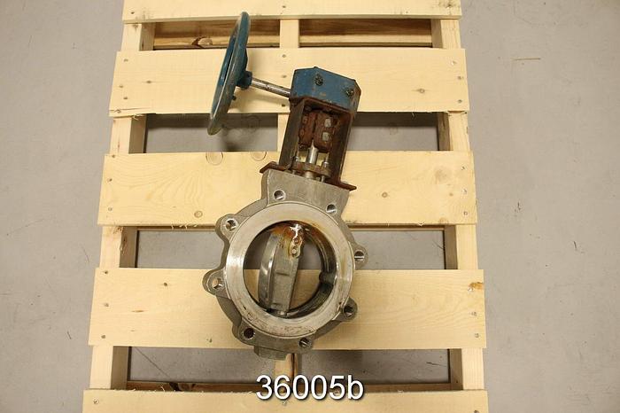 Used Neles Jamesbury 6 815L TT 3600MT 6" Hand Operated Butterfly Valve #36005
