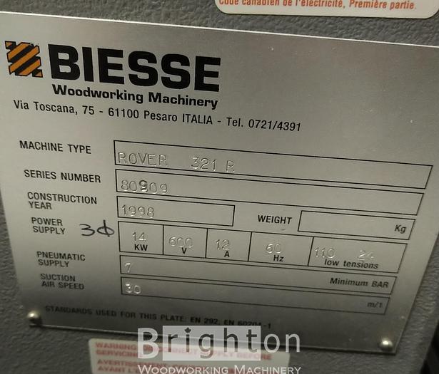 Used 1998 Biesse Rover 321 R