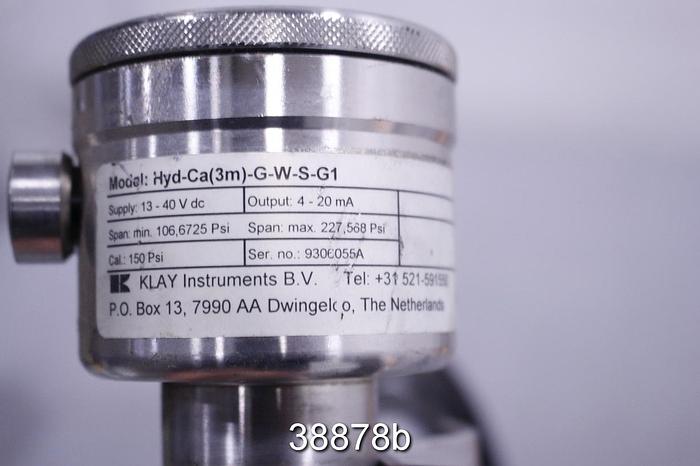 Used Klay Instruments HYD-CA(3M)-G-W-S-G1 Liquid Level Transmitter #38878