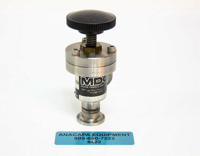 Used MDC KAV-075 Right Angle Valve High Vacuum 3/4&#034; ISO Port Manual (8422) K