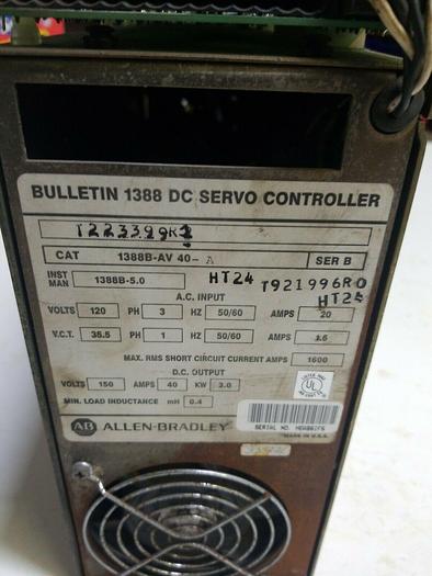Used ALLEN BRADLEY 1388B-AV 40-A SER B (For Parts)