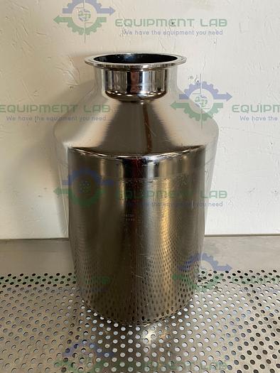 Used Eagle Stainless Stainless Steel 10 Liter Bottle w/ 4" Sanitary Fit