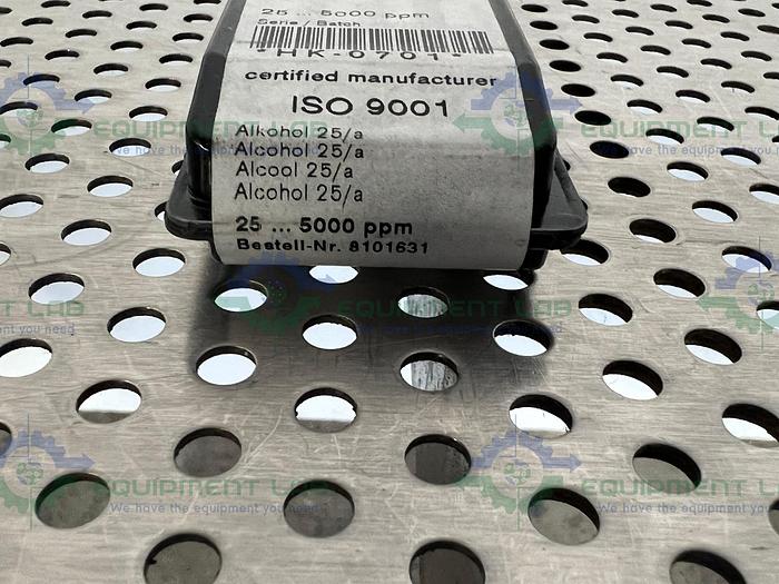 Draeger 8101631 Glass Detector Tube for Alcohols, 25 to 5000 ppm