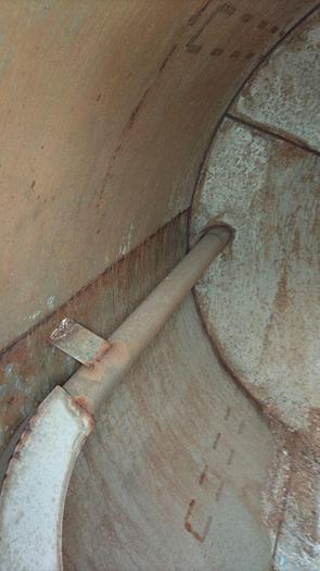 Used Silo, 365 CF, S/st, 8' x 6', 55 Lbs/CF, Auger, #S740292