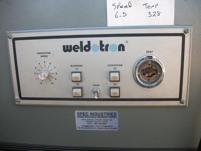 Used Tunnel, Shrink, Weldotron, Mdl 7020, 16" x 29" x 9" #C741494