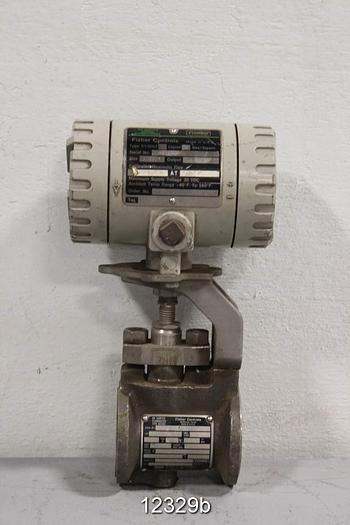 Used Fisher DV3002 Vortex Flowmeter For Gas Or Steam, 1-1/2" #12329