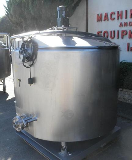 Used Tank, 450 Gallon, S/st, Cherry Burrell, Processor, DT/FB, #S741428