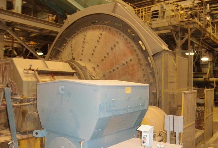 Used Mill, Sag, 18' X 10-1/2', Fuller, 1500 HP, Rubber Lined, #S738506