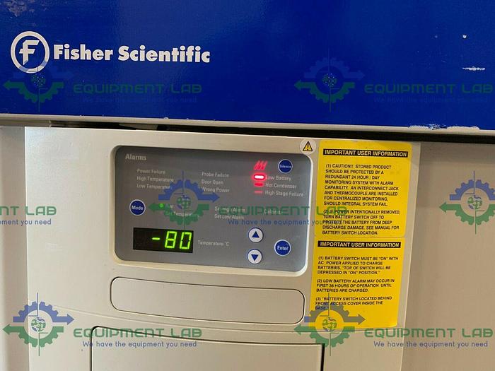 Used Fisher Scientific Isotemp 8963 -86°C Ultra Low Laboratory Freezer 28 Cu Ft 220V