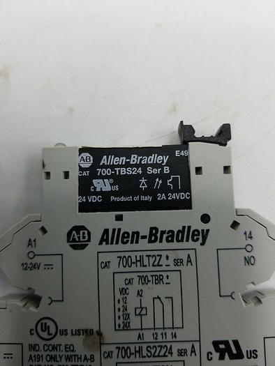 Used Allen Bradley 700-HLT2Z* Ser A Terminal Block Relay