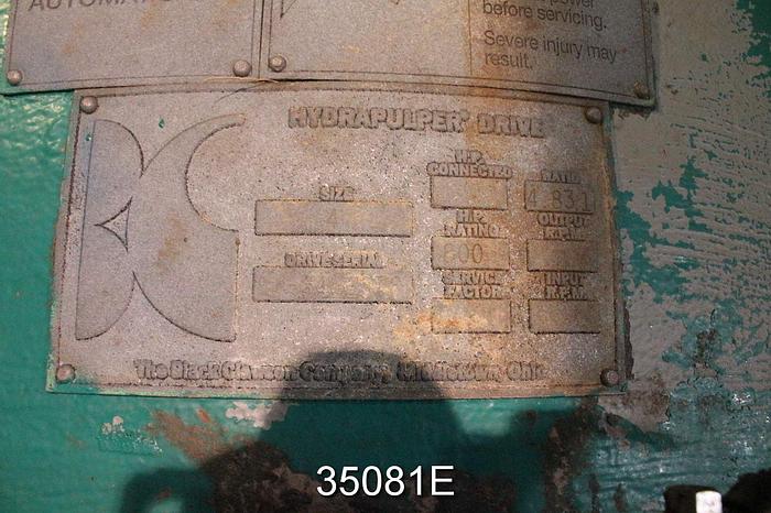 Used Black Clawson 20' Hydrapulper #35081