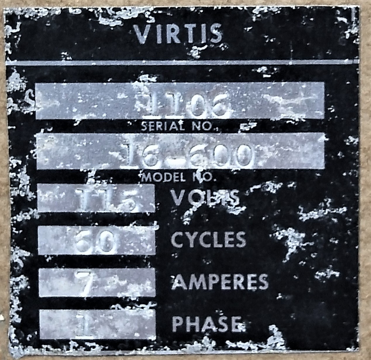 Used Virtis 16-600 UV Stirrer - Homogenizer Enclosure