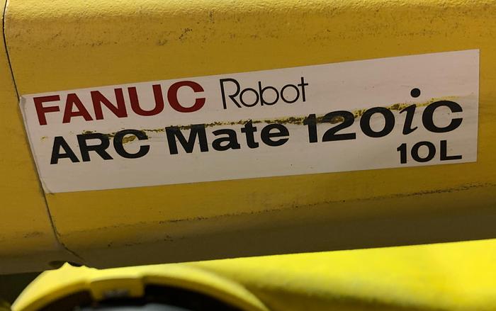 Used FANUC ARCMATE 120iC/10L 6 AXIS CNC MIG WELDING ROBOT WITH R30iA CONTROLLER