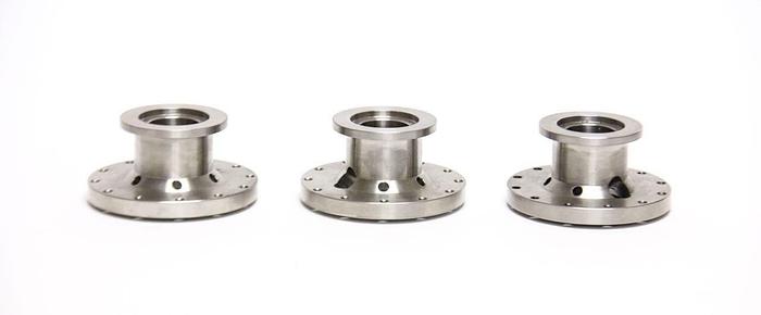 UHV MDC Stainless Steel Vacuum Flange, NEW, Lot of 3 (2921)