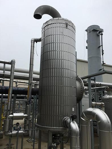 Used Unused Bendel approximately 1,200 gallon vertical 304 Stainless Steel quench tank