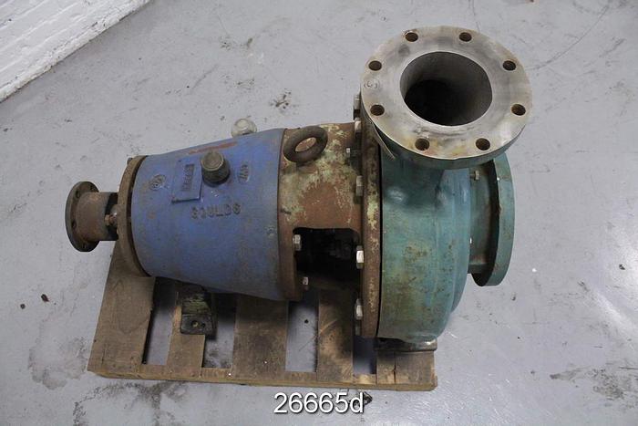 Used Goulds 3175 Pump, 6x8x18, 2/4 Vane 18" Impeller, Stainless Steel Casing #26665