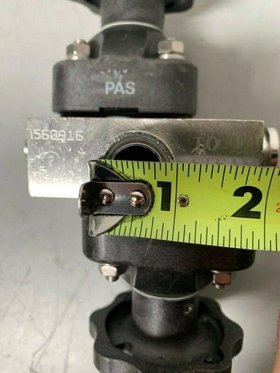 Used ITT Pure-Flo .75-316L-RA20MAX Diaphragm Valve, 2 Valves w/ 3/4" Sanitary Fitting