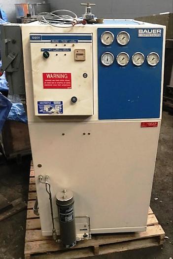 Used 2002 Bauer Nitrogen Compressor G120V/7.5