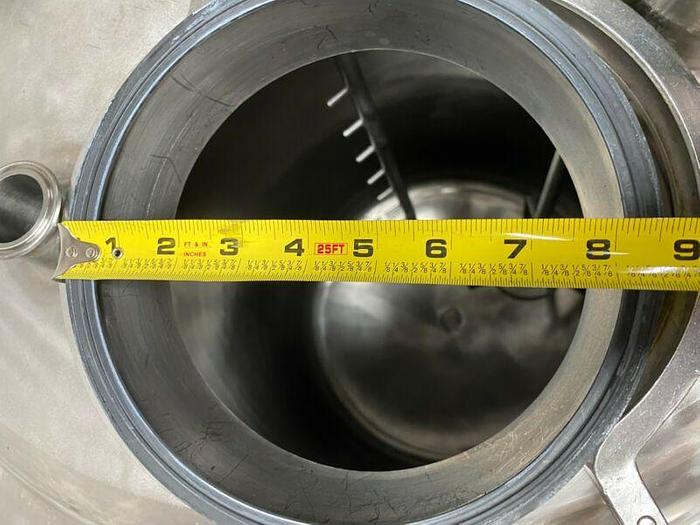 Used Paul Mueller 430 Liter 45 PSI Stainless Steel 75 PSI Jacketed Reactor w/ Mixer