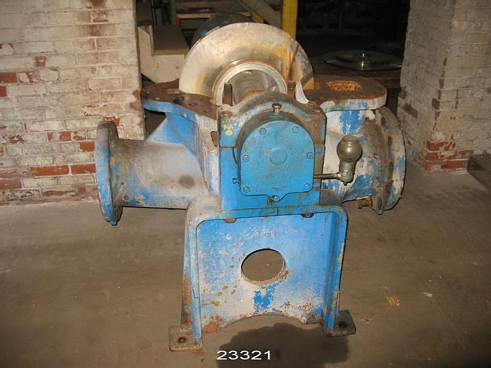 Used Goulds 3415 Double Suction Pump, 10X12X22, 5000 Gpm @ 400 Ft Hd @ 1800 Rpm, Packing, Stainless Steel Impeller #23321