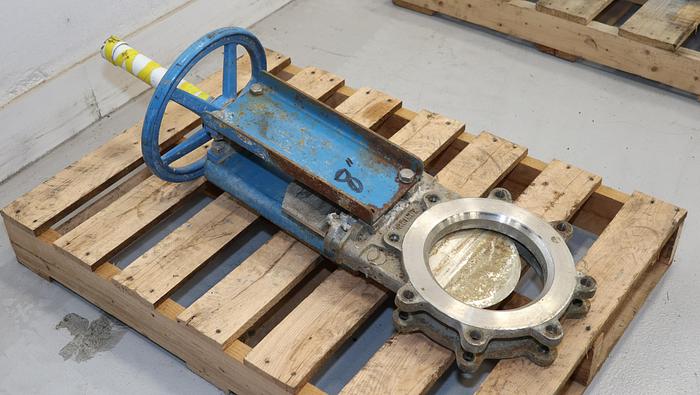 Used Orbinox 8" Hand Operated Knife Gate Valve #44468
