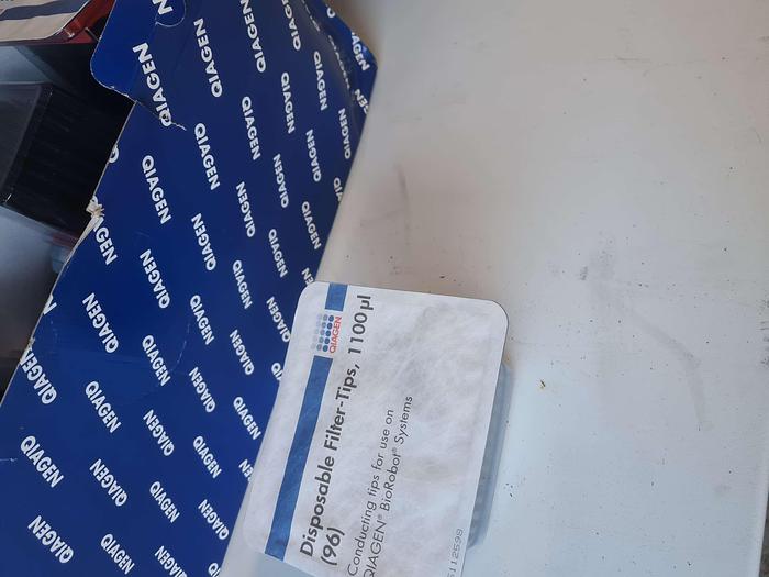 Used Qiagen Disposable Filter-Tips 1100ul box of 960