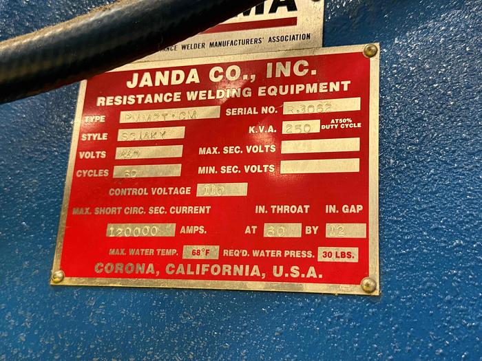 Used Sciaky / Janda Circumferential Seam Welder 12”x 60”