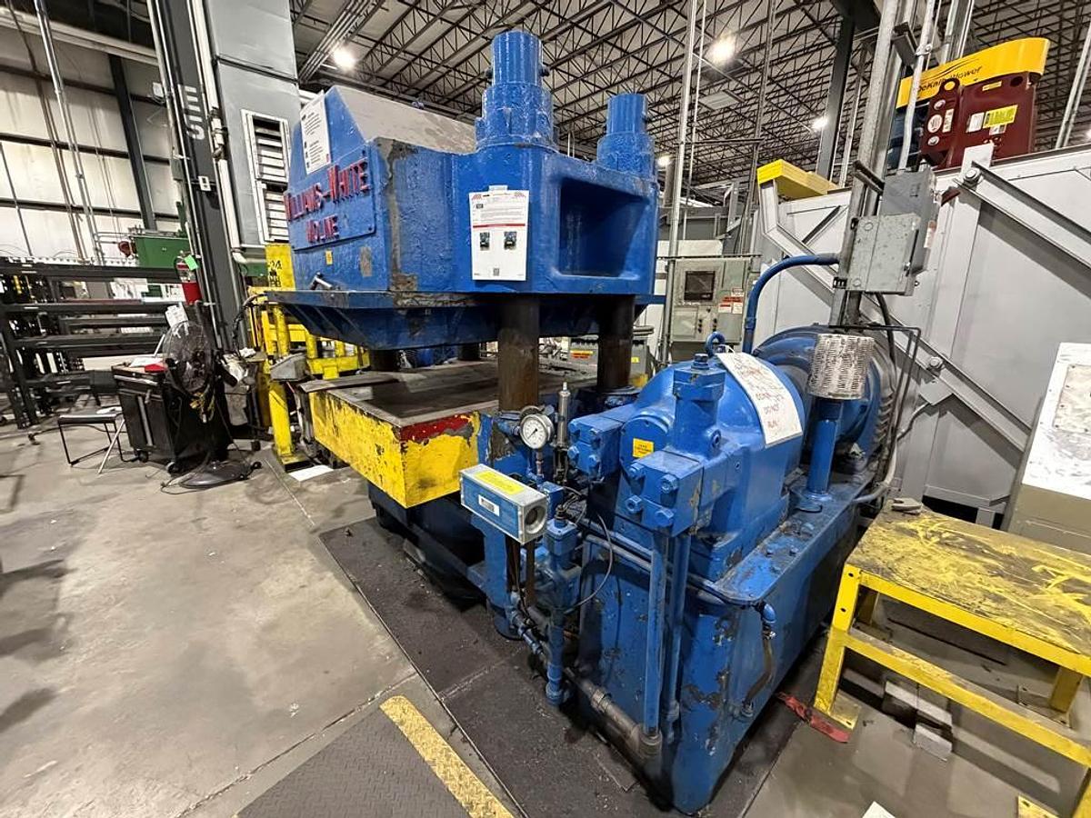 Used WILLIAMS-WHITE MOLINE 500 Ton Rubber pad Press