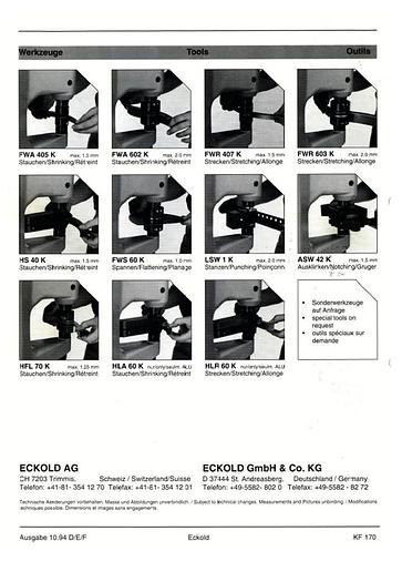 Used Eckhold KF170P Kraftformer shrinking and stretching machine