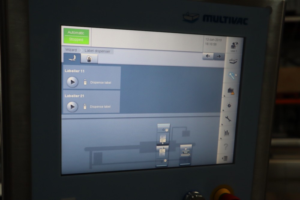 Used Multivac L310 labelling