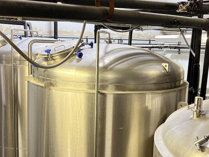Used Tank, 1,550 Gallon, S/st, Jkt, 50 BBL Fermenting Tank, Quality Stainless #C744689