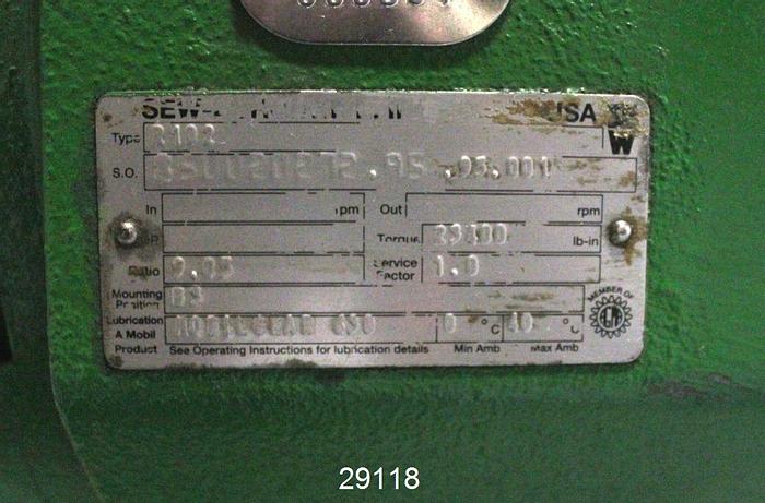 Refurbished Sew-Eurodrive R102 Parallel Gear Drive #29118