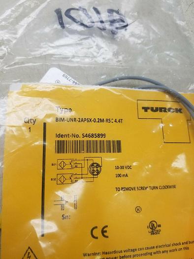 Turck BIM-UNR-2AP6X-0.2M-RSC 4.4T Cylinder Magnetic Field Sensor S4685899