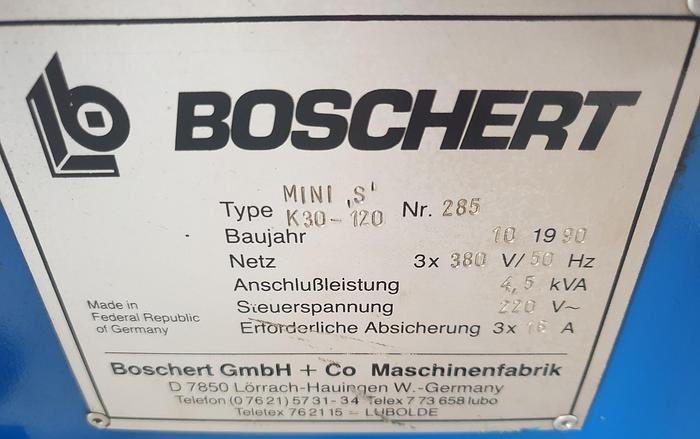 Gebraucht Hydraulische Ausklinkmaschine Boschert Mini S