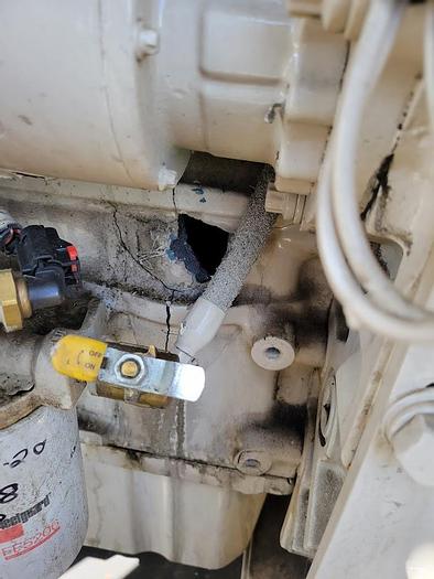 Used 400kW Katolight Generator---hole in block--needs engine
