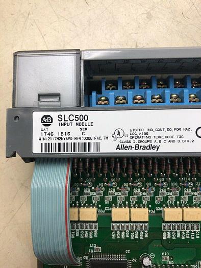 Used ALLEN BRADLEY 1746-IB16 SER C SLC 500 DC INPUT MODULE 1746IB16/C SLC500