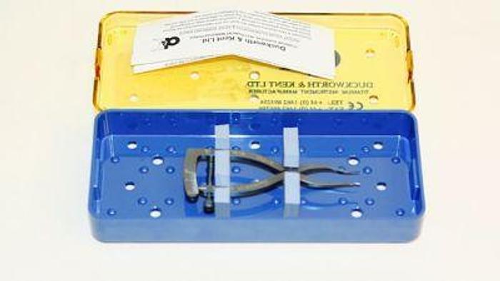 Used Ophthalmic Caliper Pearce Titanium Single Diamond DUCKWORTH & KENT 4-652