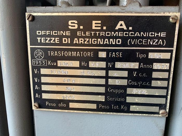 Used *** Electric Power Transformer #4250-2