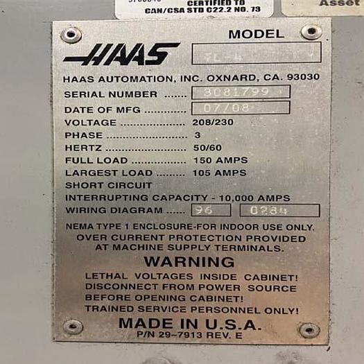 Used 2008 Haas TL-4