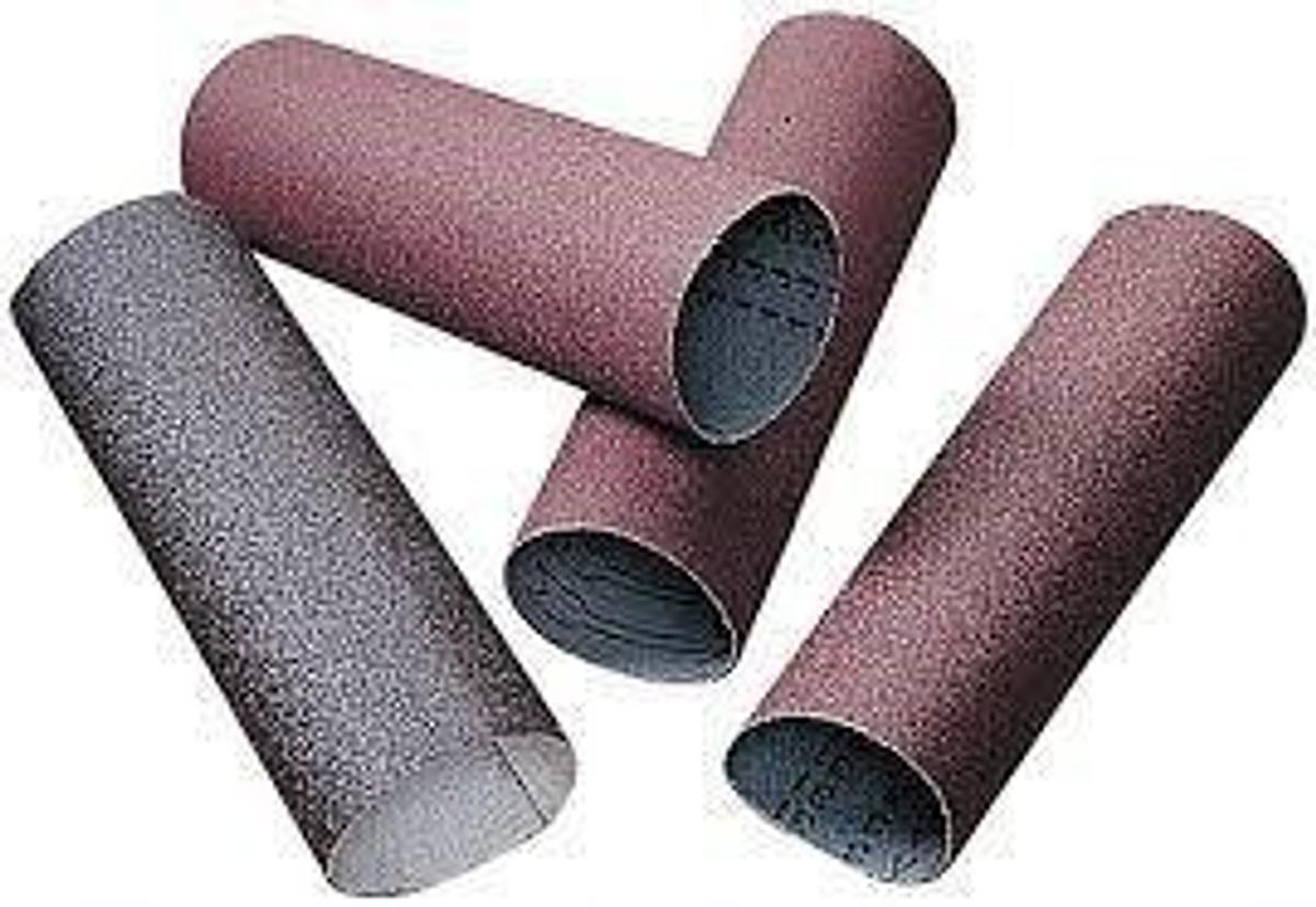 Sanding Sleeves, 2 x 9 in, 150 Grit, Pack of 4