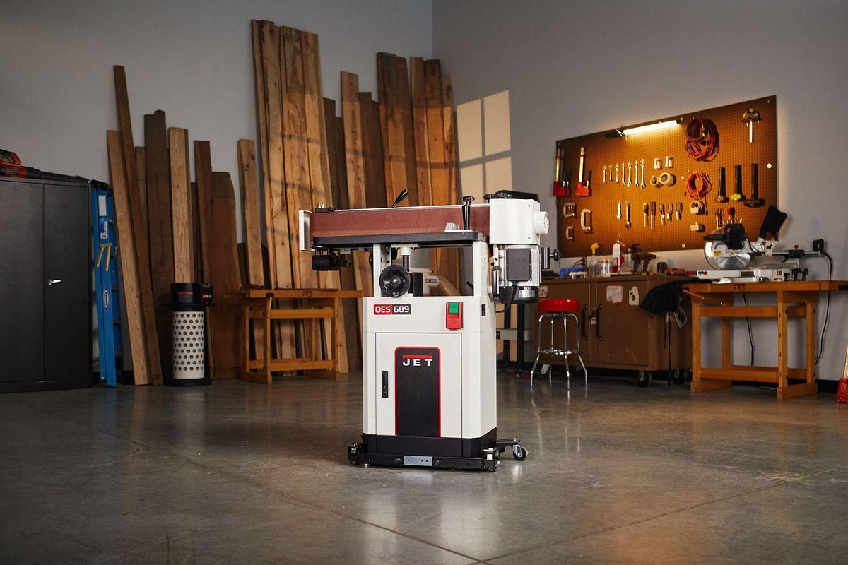 OES-689-BLK JET Black Oscillating Edge Sander, 6" x 89" Belt