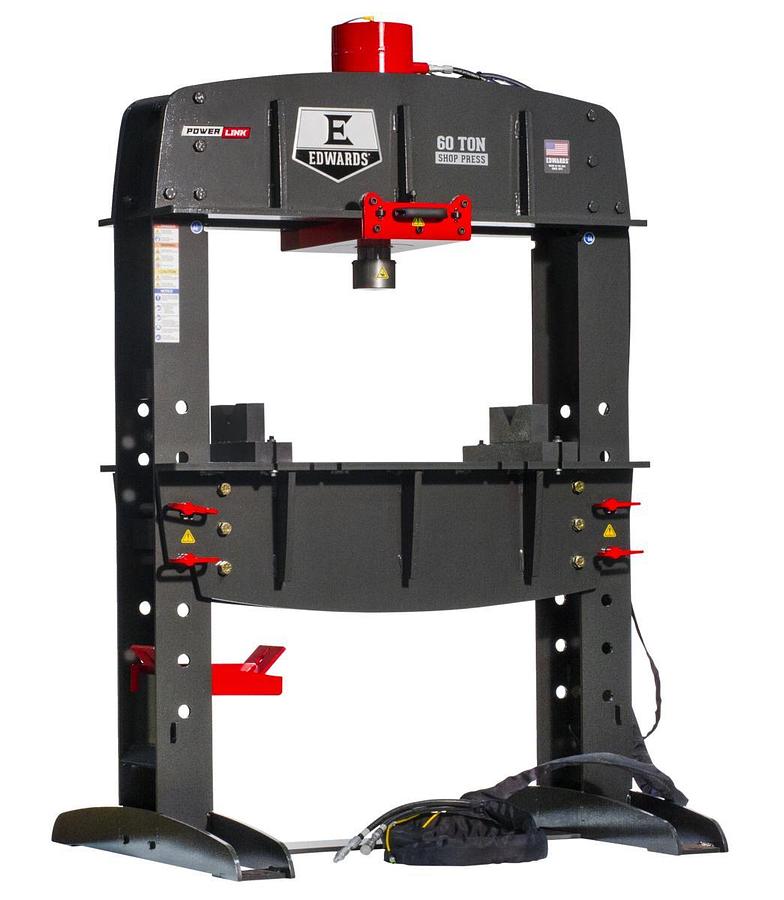 60 Ton Shop Press and Portable Power Unit 460V, 3Ph