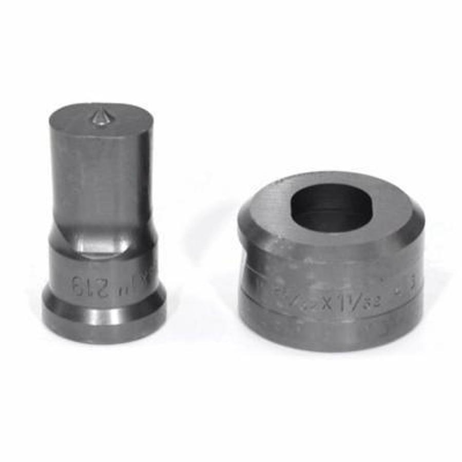 3/4 X 1 Oblong Punch & Die Set with Key-Way - (PDOB3/4X1)
