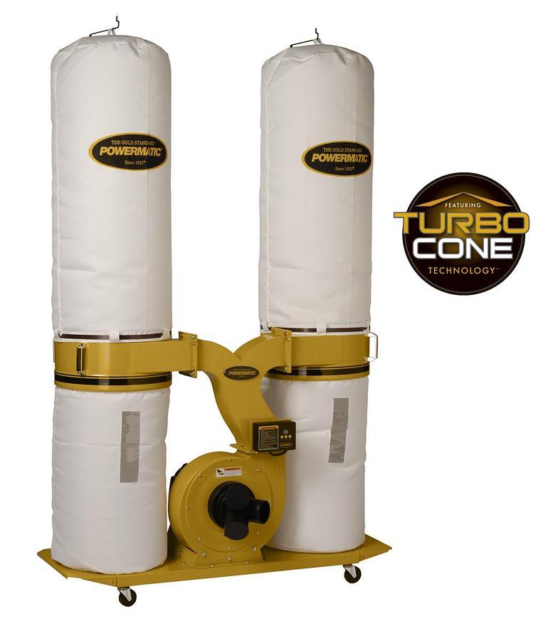 PM1900TX-BK1 Dust Collector, 3HP 1PH 230V, 30-Micron Bag Filter Kit
