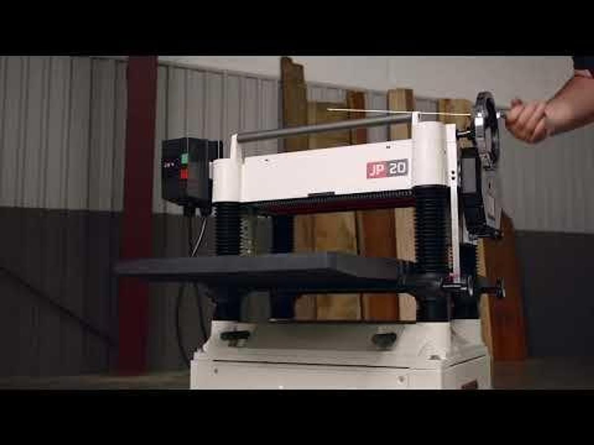 JWP-208HH-BLK, JET Black 20" Helical Head Planer, 230V 1PH, 5HP