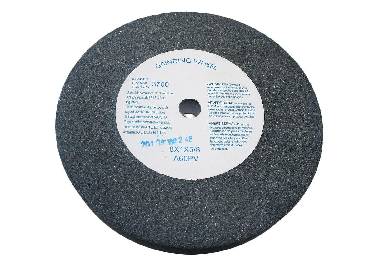JET — Grinding Wheel, 8 in dia x 5/8 in, 60G for JET grinders