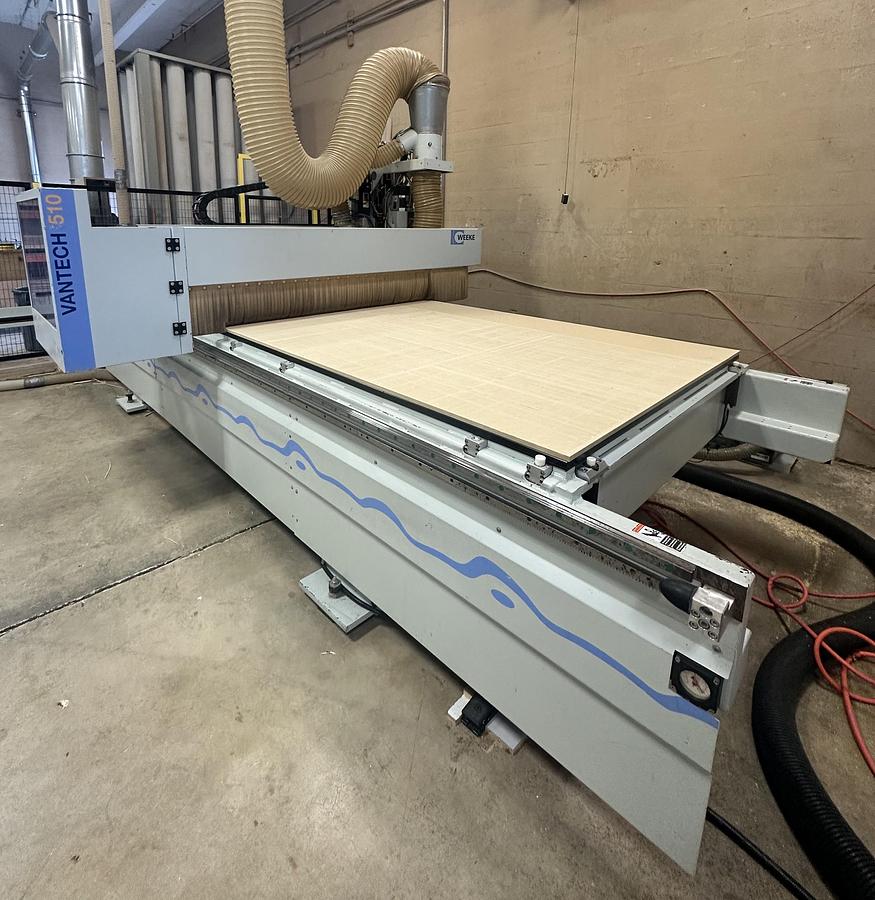 Used 2016 Weeke Vantech 510 (NBP084) 5' x 10' CNC Nesting Router