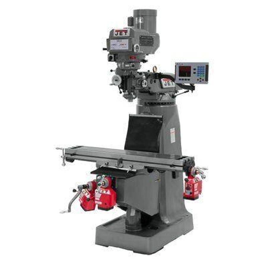 JTM-4VS-1 Mill With 3-Axis ACU-RITE 303 DRO (Quill) With X and Y-Axis Powerfeeds