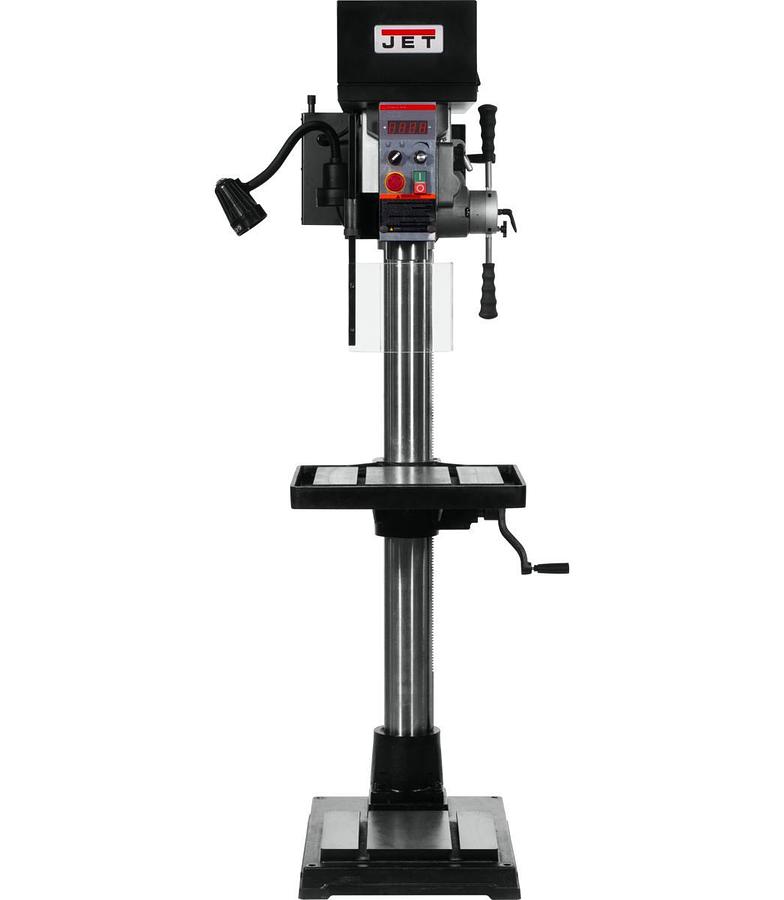 JDPE-20EVS-PDF, 20-Inch EVS Drill Press with Power Downfeed, Step Pulley, 2HP, 1Ph 115V